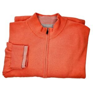adidas Orange Full-Zip Men's Sweater